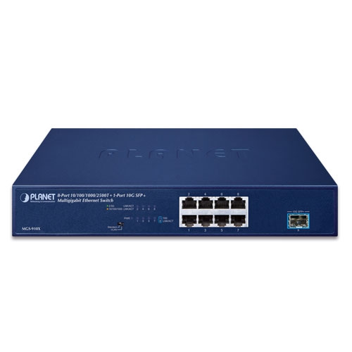 MGS-910X - 8-Port 10/100/1000/2500T + 1-Port 10G SFP+