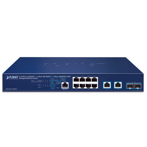 MGS-6311-10T2X - L3 8-Port 2.5GBASE-T + 2-Port 10GBASE-T + 2-Port 10GBASE-X SFP+