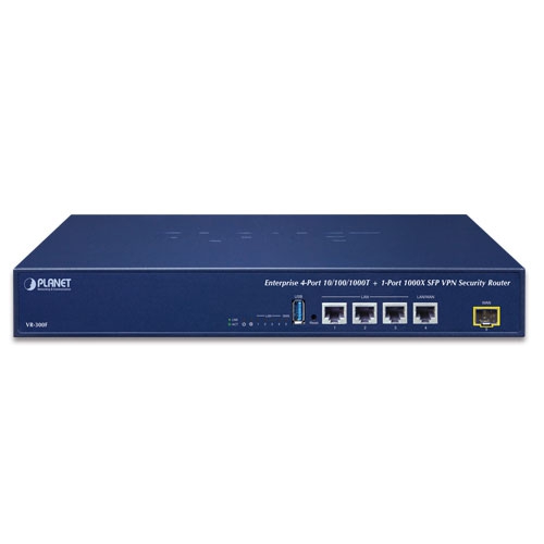 4 порта 10/100/1000T + 1 порт 1000X SFP VPN Security Router - VR-300F