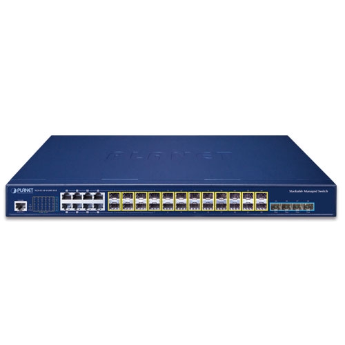 Коммутатор L3 16x100/1000X SFP + 8xGigabit TP/SFP комбо + 4x10G SFP+ - SGS-6310-16S8C4XR