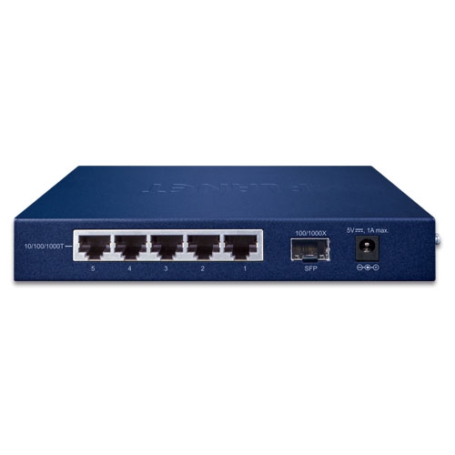 GSD-603F - 5-Port 10/100/1000T +1-Port 1000X SFP