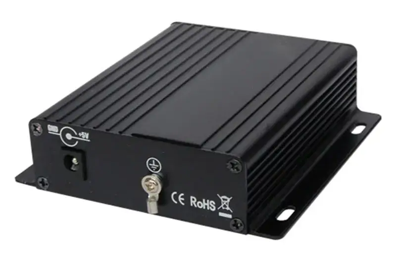 1-канальний відеоконвертер + RS-485 у оптоволокно (20 км, металевий корпус)